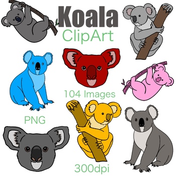Preview of Koala bear clipart, 104 Images, Commercial Use