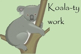 Koala-ty Work Praise Card