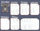 Koala weekly planner