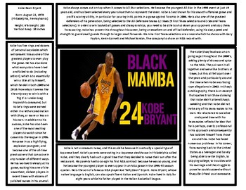 Preview of Kobe Bryant Article