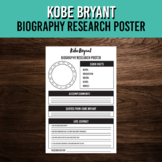 Kobe Bryant Biography Research Poster Template | Black His