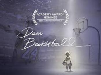 Preview of Dear Basketball by Kobe Bryant: Poem and Video Organizer -DISTANCE LEARNING