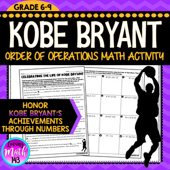 Preview of Kobe Bryant: Order of Operations Math Activity (Perfect for Black History Month)