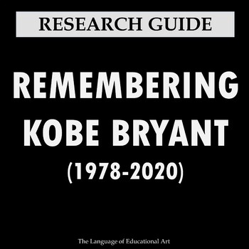 Preview of Kobe Bryant Research Project — Secondary ELA — MLA, Essay, CCSS Rubric