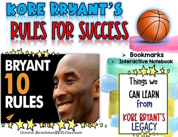  Wall-Art Supplies Kobe Bryant Quotes 'Bryant's Ten
