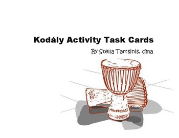 Preview of Kodály Activity Task Cards
