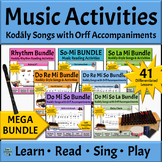 Kodály Style Music Activities MEGA Bundle - Songs Games Or