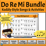 Kodály Style Music Reading Songs with Orff Accompaniments 