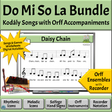 Kodály-Style Music Reading Songs with Orff Accompaniments 