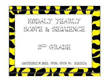 Preview of Kodaly 2nd Gr. Scope and Sequence: A Yearly Guide-