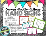 Kodaly / Curwen / Solfege Hand Sign Posters (Glitter, Boom