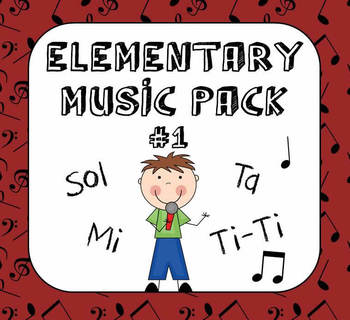 Preview of Kodaly Elementary Music Pack #1 - Sol & Mi, Ta & Ti-Ti