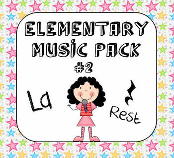 Preview of Kodaly Elementary Music Pack #2 - La & Rest