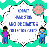 Kodaly Hand Signs Chevron Anchor Charts and Flash Cards