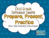 Kodaly Prepare, Present, Practice - First Grade SAMPLE