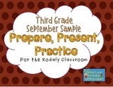 Kodaly Prepare, Present, Practice - Third Grade SAMPLE