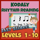 Preview of Kodaly Rhythm Reading: Levels 1 - 10