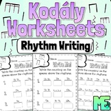 Kodály Rhythm Worksheets | Rhythm Writing