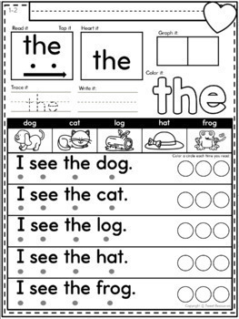 Sight Words Fluency and Word Work by Tweet Resources | TpT