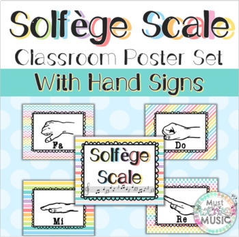 Preview of Solfege Scale Classroom Posters