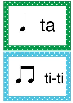 Preview of Kodaly rhythm posters - simple time