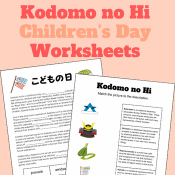 Preview of Kodomo no Hi Children's Day Worksheet Pack (8) for Secondary