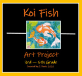 Koi Fish Crayon Resist Art Project