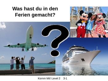 Preview of Komm Mit! German Level 2 Chapter 3-1 vocabulary picture presentation