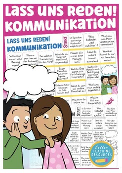 Preview of Kommunikation Deutsch Lass uns reden! Spiel German free speaking game