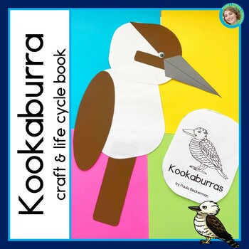 Preview of Kookaburra Minibook Craft and Reading Comprehension Activity Australian Animals