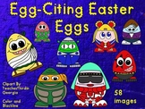 Kooky Easter Egg People-Clip Art Collection-Commercial Use