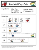 Kool-Aid Play Doh: Recipe and Comprehension Sheet