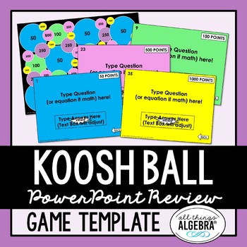 Preview of Koosh Ball Game Template - For ALL Ages and Subjects