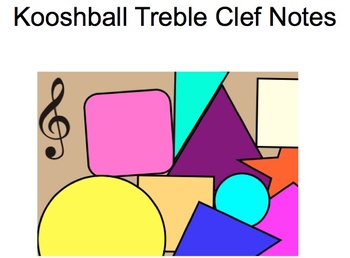 Preview of Music: Kooshball Treble Clef Notes