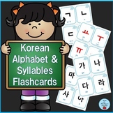 Korean Alphabet and Syllables Flashcards