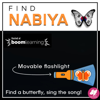 Preview of Korean Folk Song Flashlight Game: Nabiya - BOOM CARDS