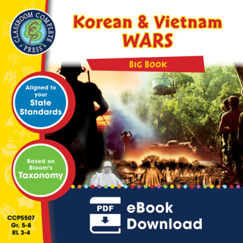Preview of Korean & Vietnam Wars BIG BOOK Gr. 5-8
