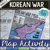 Korean War Map Activity (Print and Digital)