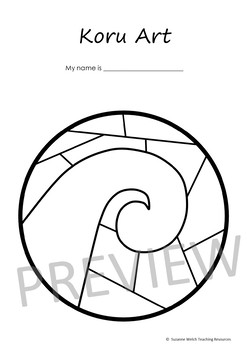 Koru Art – 4 Different Templates by Suzanne Welch Teaching Resources