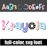 Krayola Pastel Full-color Font