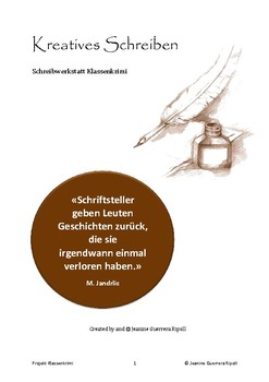 Preview of Kreatives Schreiben - Klassenkrimi