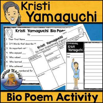 Preview of Kristi Yamaguchi Biography Poem Activity and Writing Paper