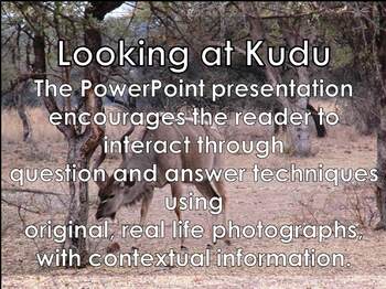 Preview of KUDU ANTELOPE - Interactive PowerPoint presentation including video snippets