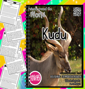 Preview of Kudu | Worksheets | Animals Around The World | Science | Nature