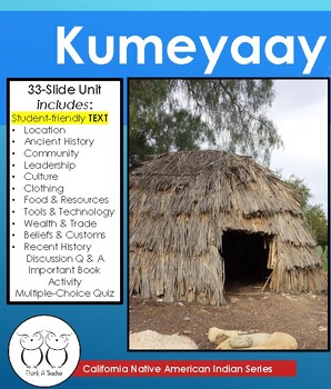 Preview of Kumeyaay California Native American Indians Informational Text for Google