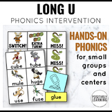 Phonics Intervention Games Long U with Printables and Cent