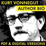 Kurt Vonnegut Author Study Worksheet, Biography Activity P