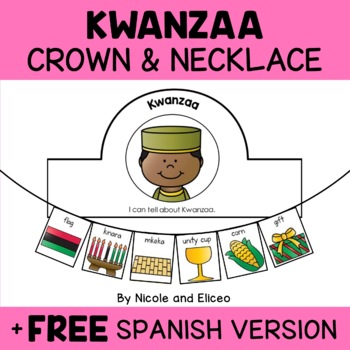 Preview of Kwanzaa Activity Crown and Necklace Crafts + FREE Spanish