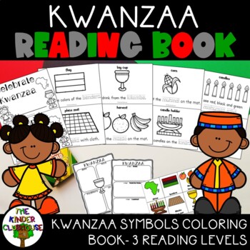 Preview of Kwanzaa Activities | Kwanzaa Book for Reading and Coloring