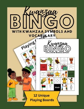 Preview of Kwanzaa BINGO (Kwanzaa Symbols, Principles and Vocabulary)